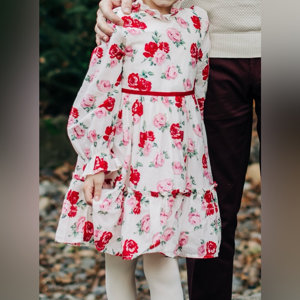 Janie and Jack Rose Ruffle Dress - Picture 5 of 6